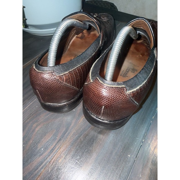 Allen Edmonds Clayton Men Brown  Loafers Exotic Lizard Skin Tassel Shoes 9D $695 - Picture 4 of 10